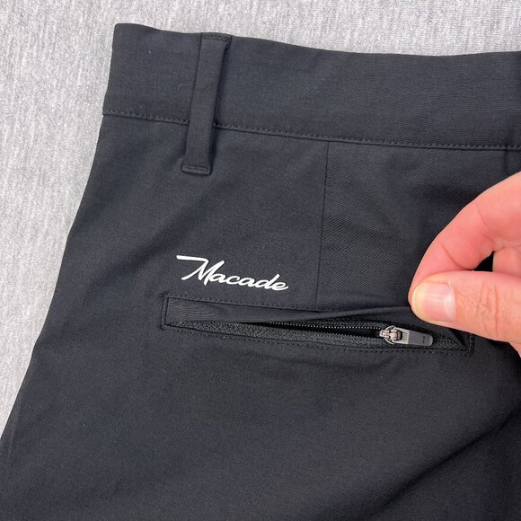 Macade 4-Way Stretch Jogger Womens 40 (L) Regular Slim-Fit Black Ankle Zip Golf - Picture 8 of 16